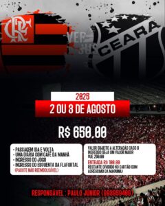 Excursão para o jogo do Ceará X Flamengo
