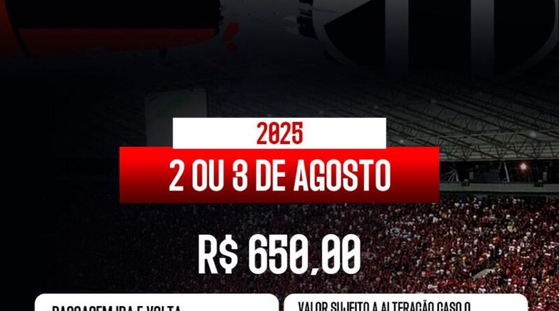 Excursão para o jogo do Ceará X Flamengo